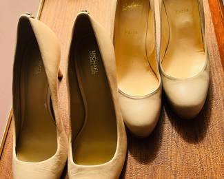 Vintage Christian Louboutin heels and Michael Kors heels - approx 8 1/2
