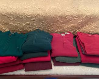 Red And Green Mens Shirts Huge Lot