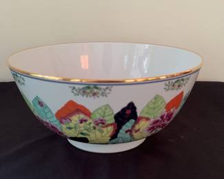 Vintage Tobacco Leaf Center Piece Bowl made in Japan