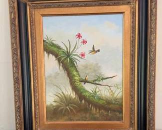 Hummingbirds Beautiful Painting