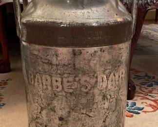 Barbes Dairy Metal Milk Can