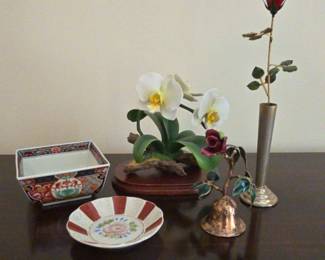 Collection Of Floralthemed Decor Pieces