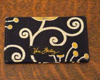 Vera Bradley Yellow Bird Mini Wallet Business Card Holder