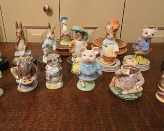 Beatrix Potter Peter Rabbit Collection of Royal Albert Animal Figurines