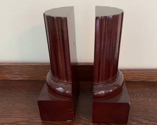 Beautiful Wooden Book Ends by the Bombay Company