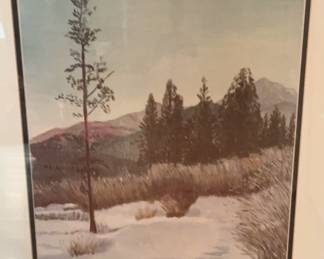 Dwight D. Eisenhower Winter, St. Louis Creek Framed Print