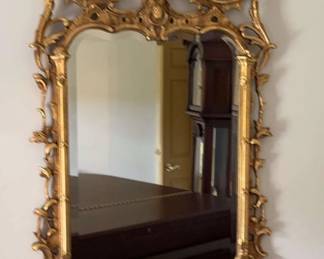 Two Gold Colored Mirrors in antique Design