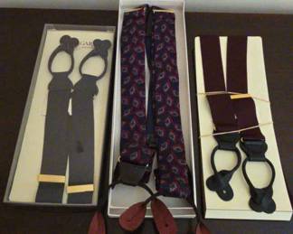 Three Pairs Of Mens Suspenders