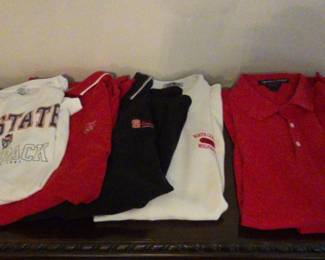 Mens Short And Long Sleeve NCSU Wolfpack Shirts Sz L And XL
