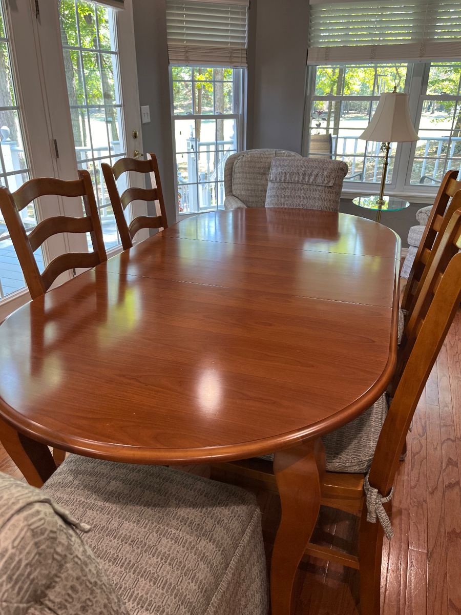 Close up of dining table