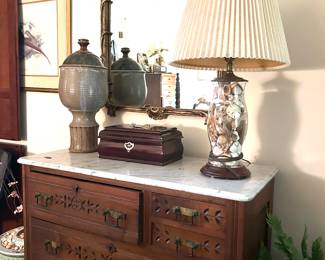 antique marble top dressee