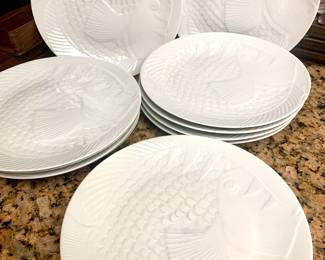 Set of Dansk fish plates