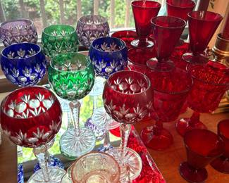 Bohemian stemware