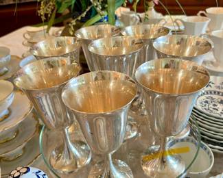 Gorham sterling goblets