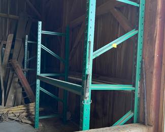 Commercial grade shelving.