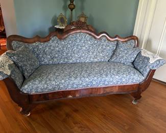 Victorian Mahogany Sofa, 1880s