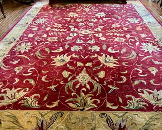 Wool Area Rug 9.6x13.6