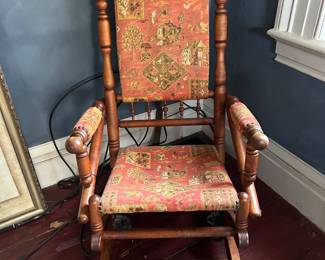 Early 20th Century Antique Spring Rocker