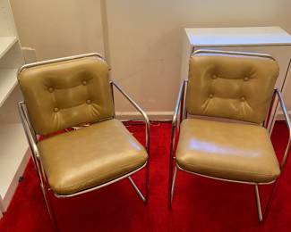 Chrome craft style chairs