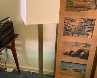 MCM brass standing lamp