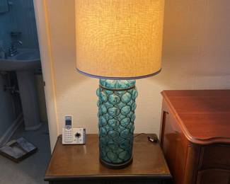 MCM blown glass lamp
