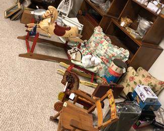 Vintage toys and games, and Brick a brac. 