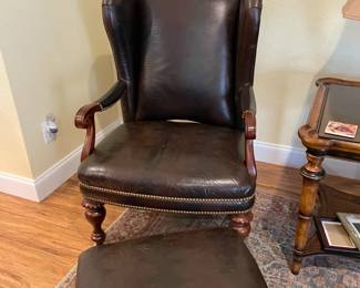 2 matching chairs & ottomans