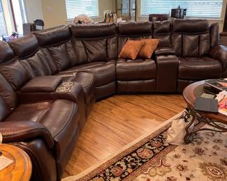 3 pc reclining sofa cup holders etc .