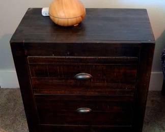 Queen bed with matching nightstands