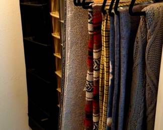 Household blankets and organizing containers