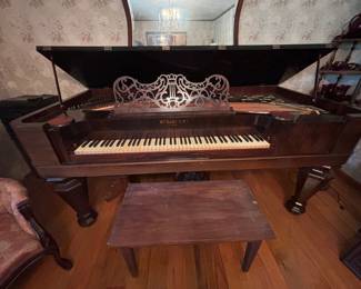 1850’s Empire style square grand piano by Wm. Knabe & Co. 