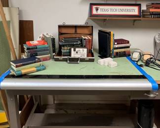 Drafting Table - can be used for building plans, potting plant table, outdoor dining/bar table