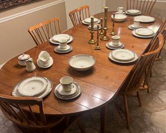 Table set & ready for the upcoming holidays 