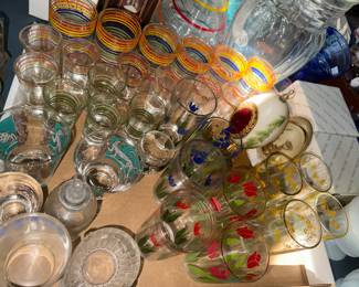 Libby Multi color Glasses MidCentury Modern and fun!!