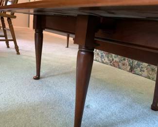 #9	Gateleg Cherry Drop Side Coffee Table  (as is finish) - 19-34x58x18	 $75.00 
