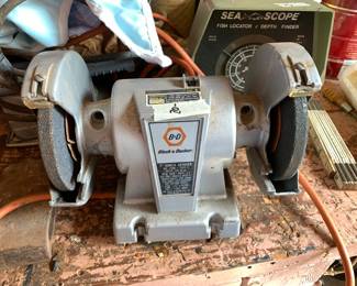 #107	B&D Doub;e Bench Grinder	 $20.00 

