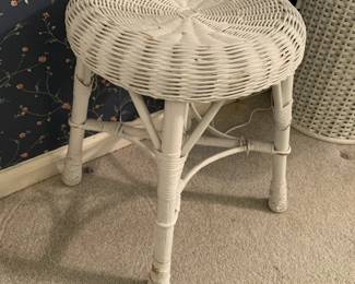 #35	Wicker Stool - 18" Tall - 	 $20.00 
