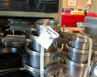 #56	14 Pc. Revere Ware Cookware	 $70.00 
