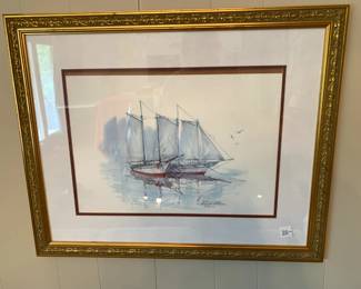 #116	Sailing Ship Print Richard E. Williams 805/1000	 $20.00 
