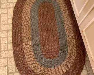 #71	Rag Rug Oval Shaped - 50x31 (as is seam)	 $30.00 
