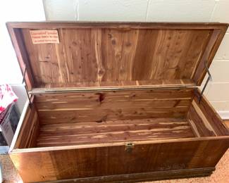 #86	Waterfall Cedar Chest - (as is finish) - Red Cedar 	 $75.00 
