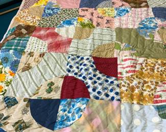 #90	Scrappy Quilt (hand quilted as is) - 68x74	 $45.00 
