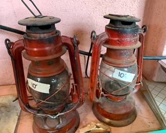 #109	Pair of Gas Lanterns	 $20.00 
