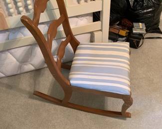 #38	Sewing Rocker w/Blue/White Seat	 $25.00 
