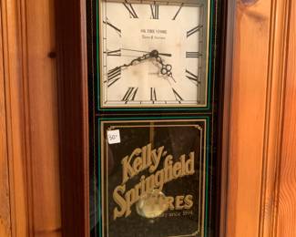 #68	Kelly Springfield Tires Clock Wall Clock - Battery Operated - 15x26	 $30.00 
