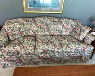 #10	Clayton Marcus Cream/Lavender Floral Sofa - 76" Long	 $75.00 

