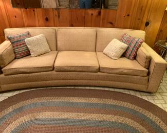 #65	Gold Curved Sofa - 8' Long	 $65.00 
