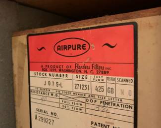 #28	AirPure Air Purifier encased w/panels and laminate top - 24sq x 24sq	 $60.00 
