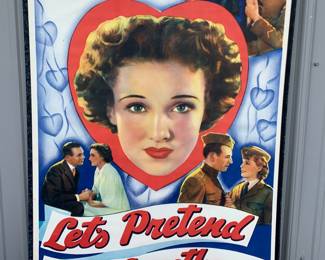 Large 1930s Lola Lane Theatre Movie Poster 