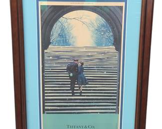 Tiffany & Co framed jewelry advertising print 